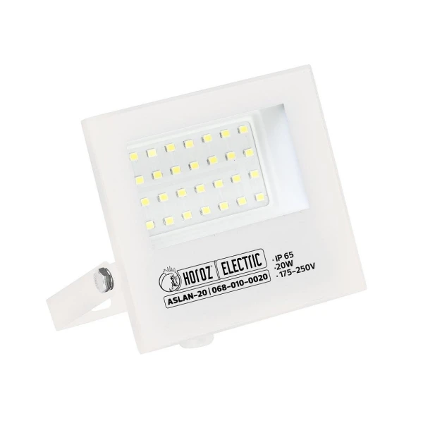 Proiector LED, 20 W, 2200 lm, 6400 K, IP65, alb, ASLAN-20 Horoz image