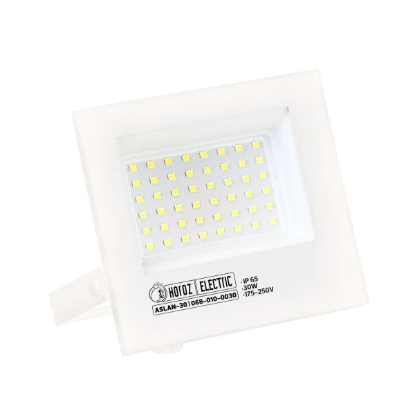 Proiector LED, 30 W, 3380 lm, 6400 K, IP65, alb, ASLAN-30 Horoz image