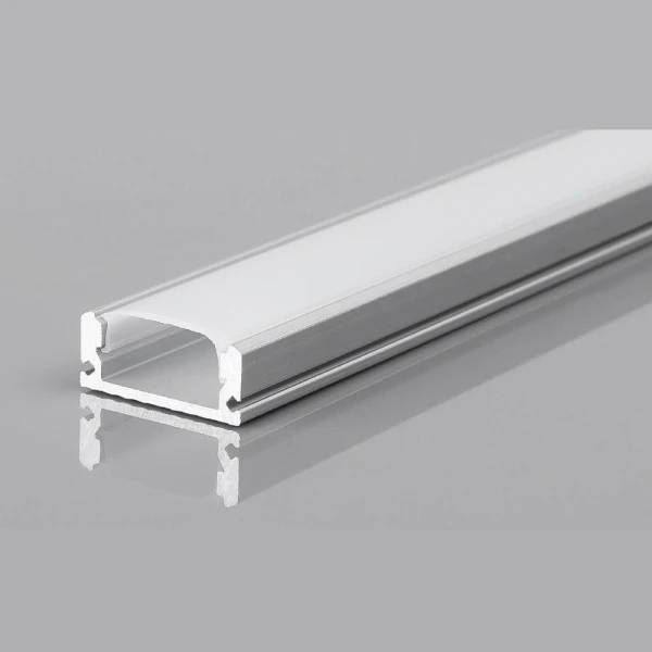 Profil din aluminiu pentru banda LED, 17 x 7 mm, 3 m, gri, Horoz image