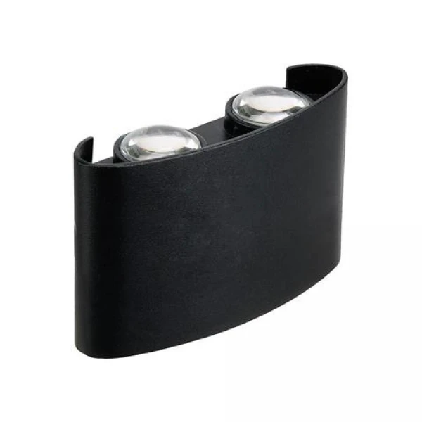 Aplica de perete decorativa, 4 W, 4200 K, 360 lm, negru, IP65, PROTON-4 Horoz image