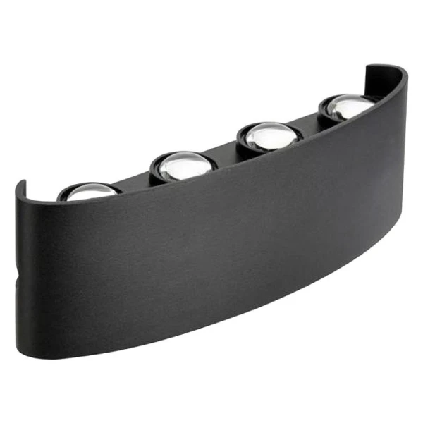 Aplica de perete, decorativa, 8W, 4200K, 720lm, negru, IP54, PROTON Horoz image