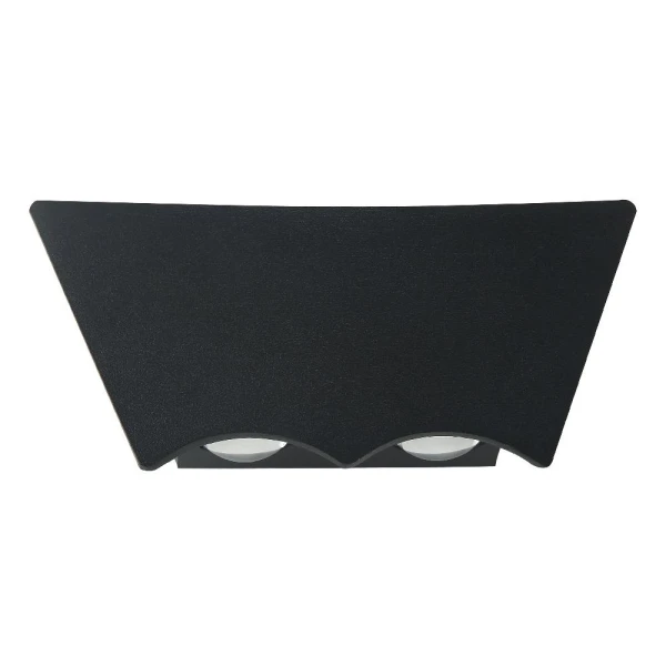 Aplica de perete decorativa, 6 W, 4200 K, 335 lm, negru, IP54, BAT-6 Horoz image