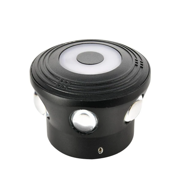Aplica de perete decorativa, 7 W, 4200 K, 619 lm, negru, IP54, BOLERO-7 Horoz image