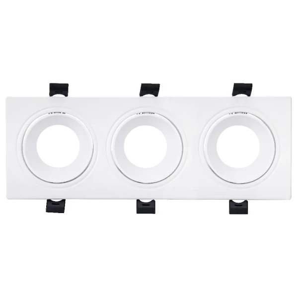 Spot LED patrat incastrat, 3x10 W, IP20, alb, AZELYA-4 Horoz image