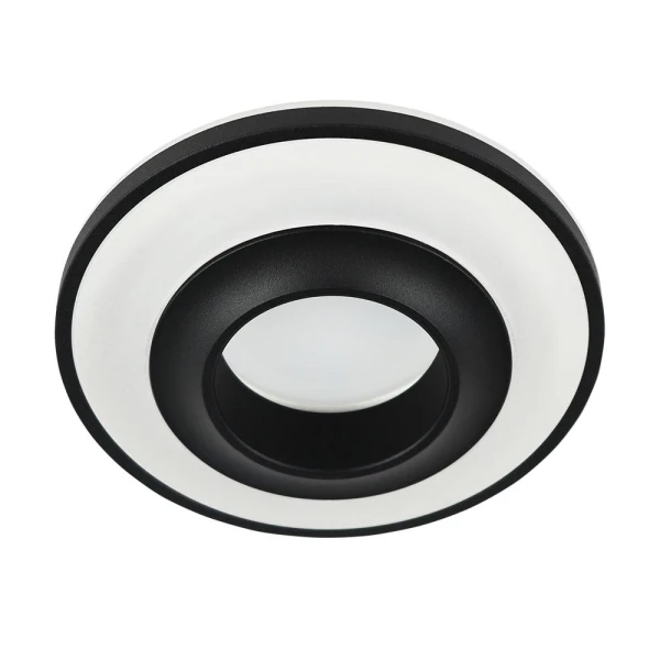 Spot LED rotund incastrat, 10 W, IP20, negru, BEGONVİL Horoz image