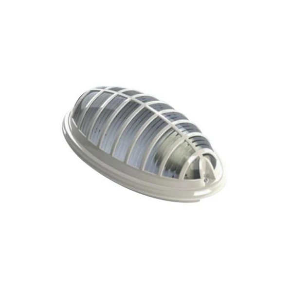 Corp de iluminat stradal Aqua Bra Teb. Cu grilaj de protectie. Max 1 x 26 W. E27. Alb. IP54. image