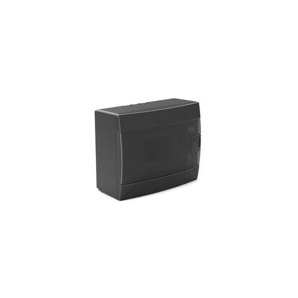 Tablou electric 8 module. montaj aparent. negru. Teb image