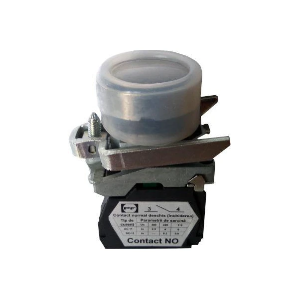 Comutator. tip buton. cilindric +1NO+capac din silicon. negru image