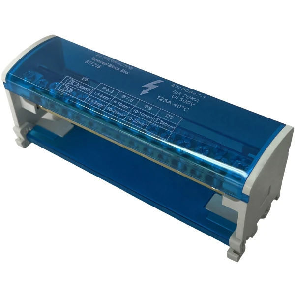 Bloc distributie repartitor modular, 2P, 2х15, 125А, Promfactor image