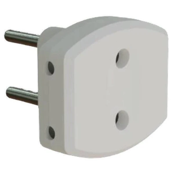 Triplu stecher fara impamantare, 10A, alb, Neomax image
