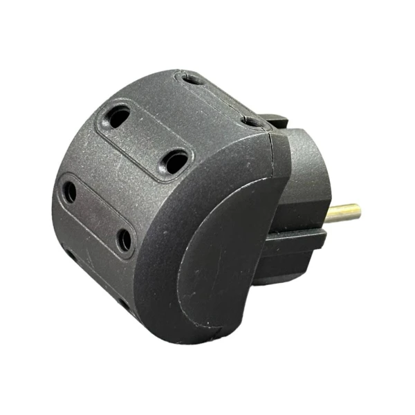 Fisa adaptor multipla 5 prize fara impamantare, 10A, negru, Neomax image