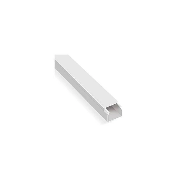Canal cablu PVC cu inchidere dubla, 12 x 12 mm, alb, Neomax image