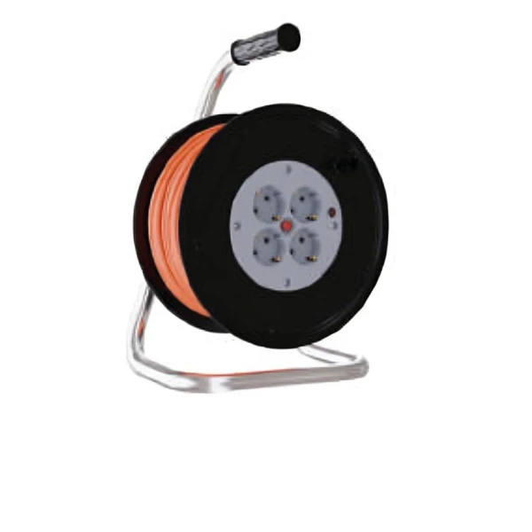 Prelungitor pe tambur cu protectie impotriva suprasarcinilor, 4 prize, 20 m, 3x1,0 mm2, Neomax image