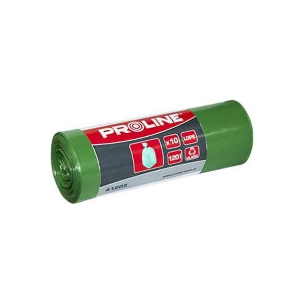 Saci menajeri Proline. LDPE. Negru. 120 l. 10 buc. image