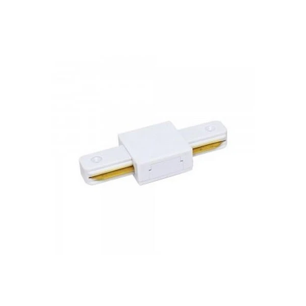 Conector drept pentru sina track Vivalux. Alb. image