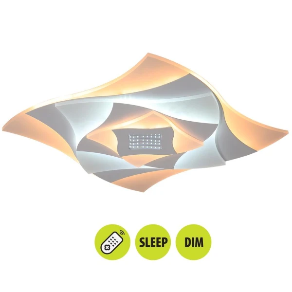 Lustra LED cu telecomanda, 63 W, 4000 K, 4378 lm, SAVOY Vivalux image