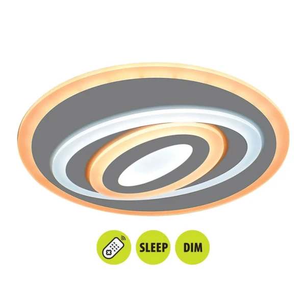 Lustra LED cu telecomanda, 80 W, 4000 K, 5077 lm, ECLYPSE Vivalux image