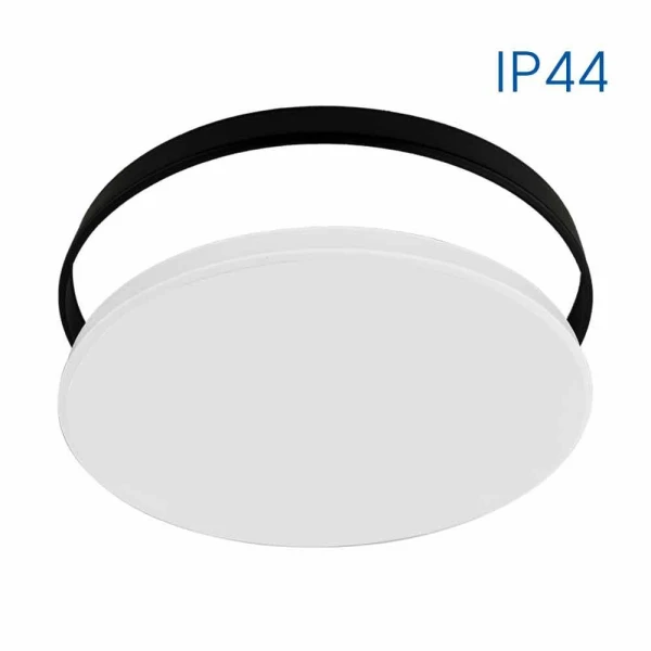 Corp de iluminat pentru tavan, 24 W, 4000 K, 1900 lm, IP44, alb/negru, SIRI Vivalux image