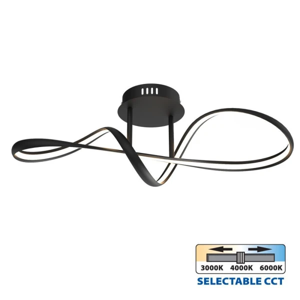 Lustra LED, 36 W, 3000-6400 K, 1350 lm, negru, ETERNITY Vivalux image