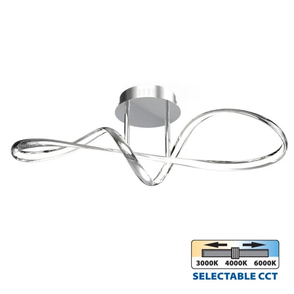 Lustra LED, 36 W, 3000-6400 K, 1350 lm, chrome, ETERNITY Vivalux image