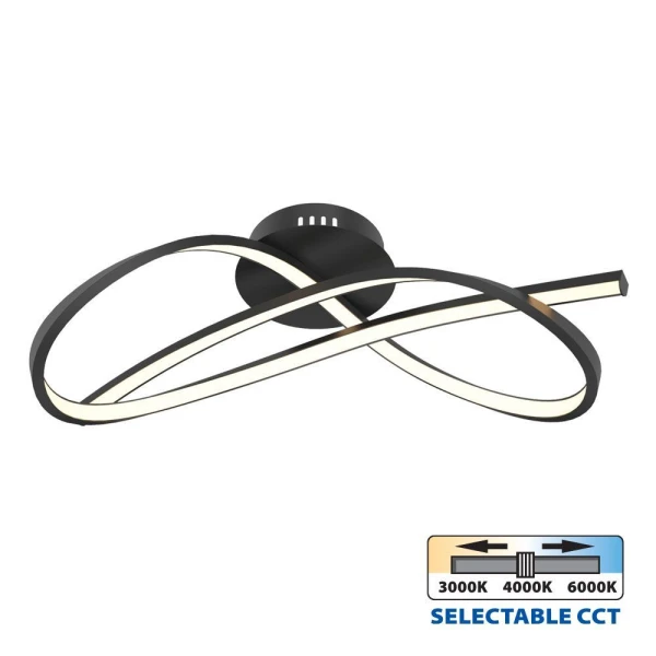 Lustra LED, 33 W, 3000-6400 K, 1695 lm, negru, CCT, MIRAGE Vivalux image