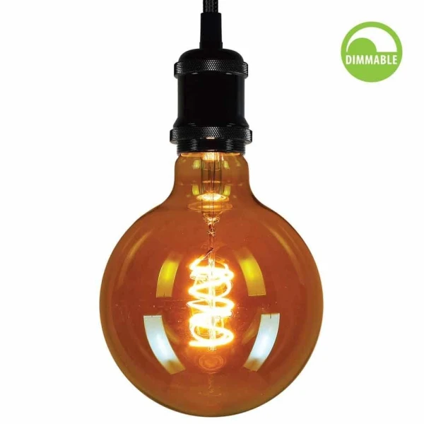 Bec LED, 4 W, E27, 2200 K, 350 lm, dimmer, FLICK DECO GFD125 Vivalux image