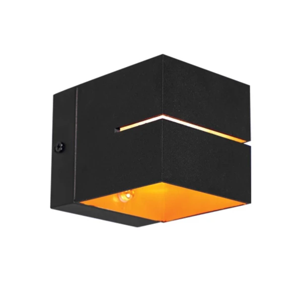 Aplica de perete decorativa, G9, negru/auriu, ADEL WL721 Vivalux image