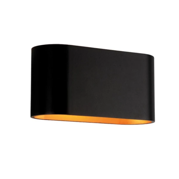 Aplica de perete decorativa, G9, negru/auriu, ADEL WL723 Vivalux image