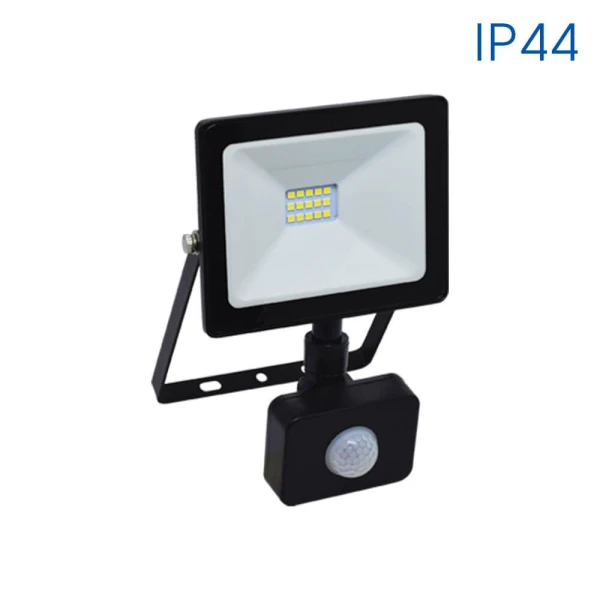 Proiector LED cu senzor, 10 W, 800 lm, 6400 K, IP44, negru, NYX Vivalux image