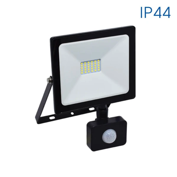 Proiector LED cu senzor, 20 W, 1600 lm, 6400 K, IP44, negru, NYX Vivalux image