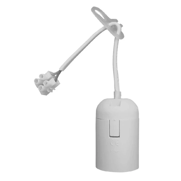 Dulie E27 cu cablu, 2х0,75 mm2, 17 cm, IP20, белый, Vivalux image