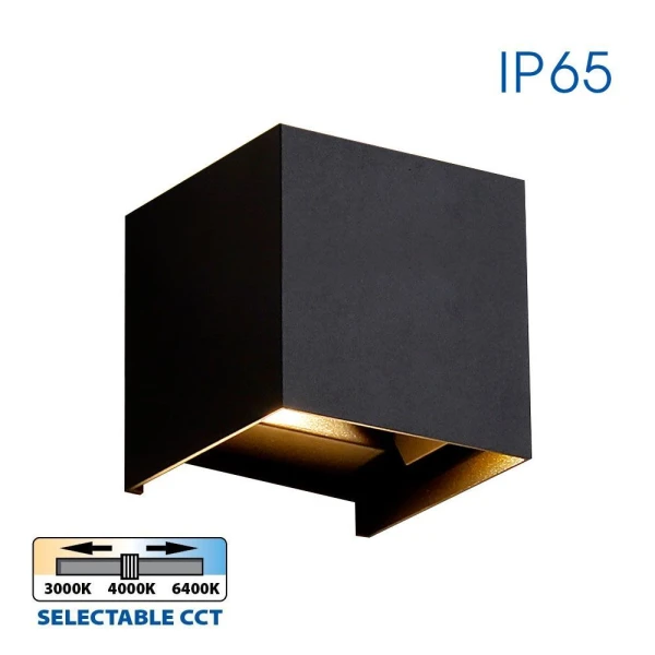 Corp de iluminat pe perete, 6 W, 3000-6400 K, 460 lm, IP65, negru, ARUBA Vivalux image