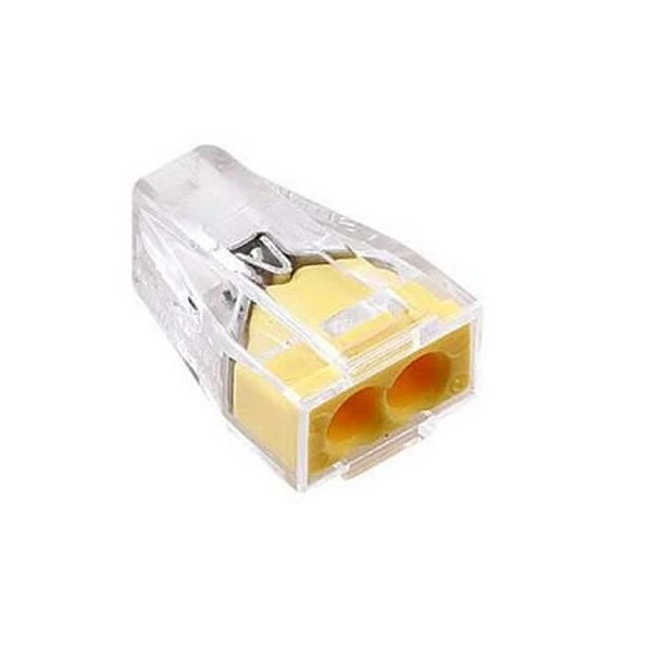 Conector fix. clipsa 2 poli. 0.75-2.5mm2. 24A. 102. 'set x 100buc' Cupra image