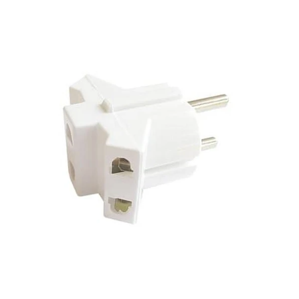 Adaptor 3 prize. f/imp. 10A. 'mini' alb. 'set x 24buc' Cupra image