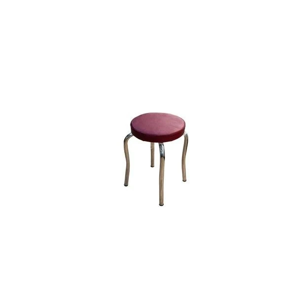 Scaun, carcasa metal, nichelat, sezut ecopiele, 01 image