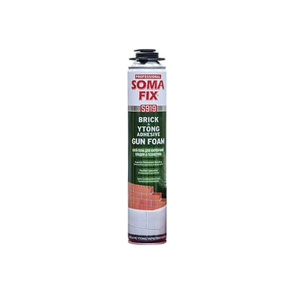 Adeziv poliuretanic pentru zidarie din beton celular Somafix. Aplicare cu pistol. 750 ml. image
