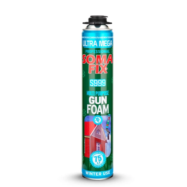Spuma poliuretanica pentru montaj iarna, 870 ml / 75 l, ULTRA MEGA, SomaFix image