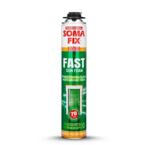 Spuma poliuretanica pentru montaj, 850 ml / 70 l, FAST, SomaFix image