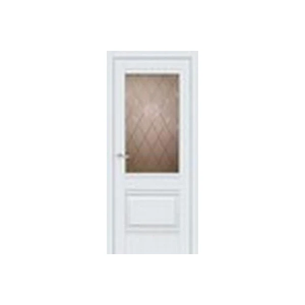Foaie de usa Valensia 1.1 Doors. Alb Silk Matt cu sticla bronz. 80 x 200 cm image