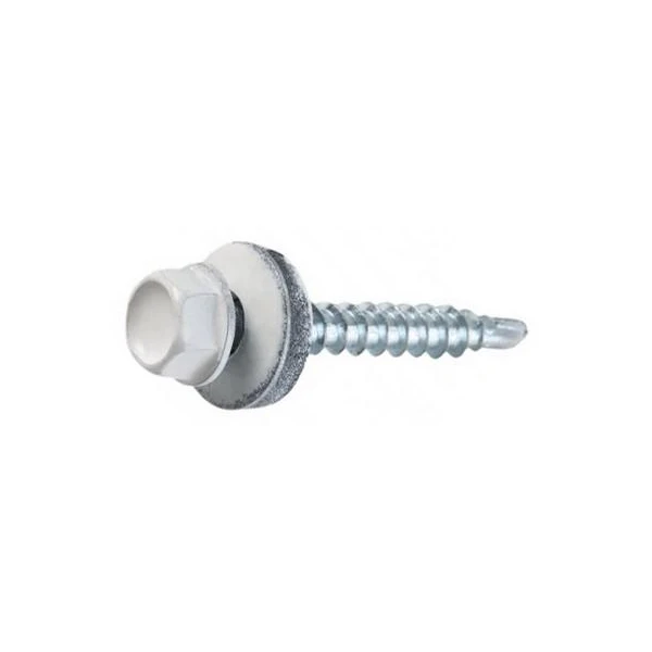 surub auto-foraj pentru acoperisuri WFD-4.8x25 alb 9010 '250buc' image