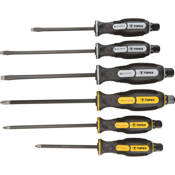 Surubelnite negre impact set 6 buc. Topex image