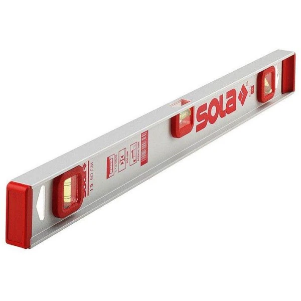Nivela din profil-X aluminiu 120cm. argintiu 3 capsule I 5 120 Sola image