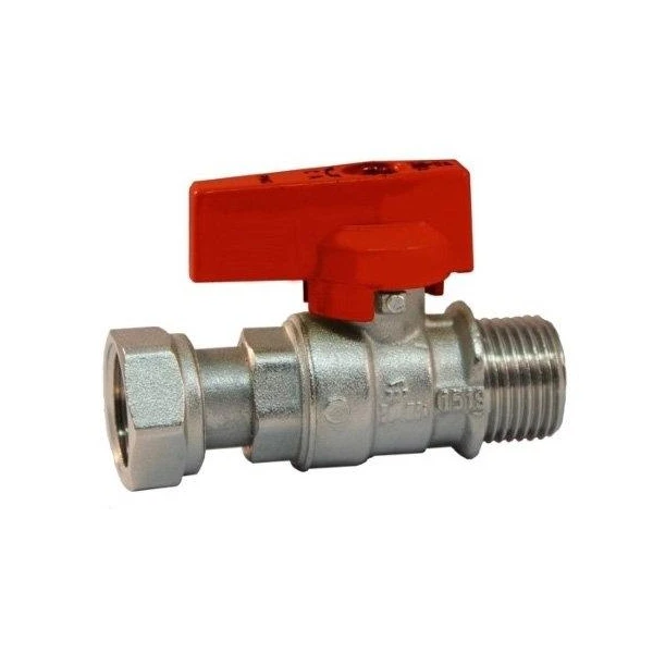 Robinet trecere cu sfera 1/2 FE-FI fluture cu racord olandez image