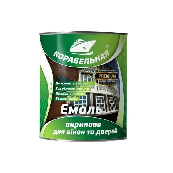 Email acril pentru usi si ferestre Corabelinaia. Alb. 0.75 l. image