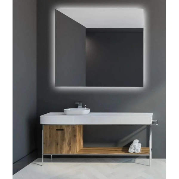 Oglinda cu LED, actiune touch, functie dezaburire, 600 × 800 mm, NARO image