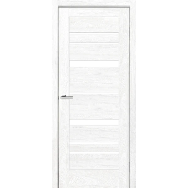 Usa de interior Rino 02 G Doors. Alb silk mat. Cu sticla. 40 x 200 cm. 40 mm. image