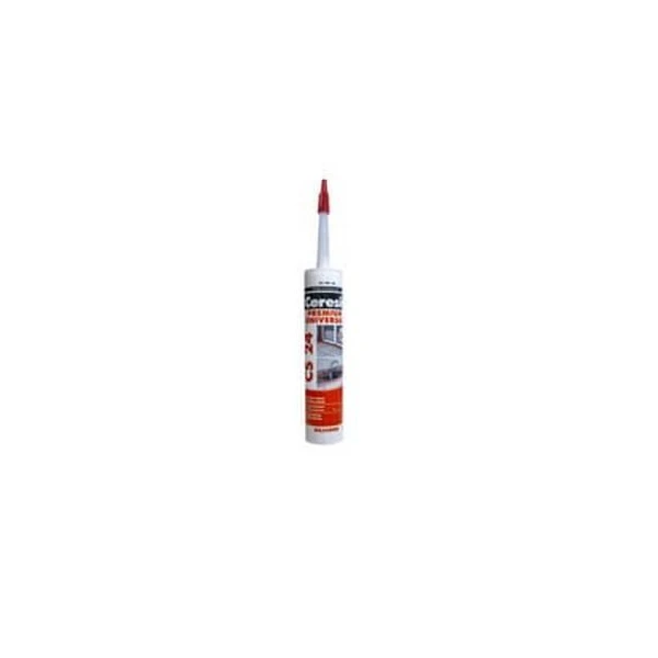 Silicon universal CS 24 Ceresit. Interior / Exterior. Alb. 280 ml. image