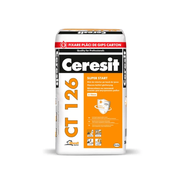 Glet, baza de ipsos, CT 126, 20kg, Ceresit image