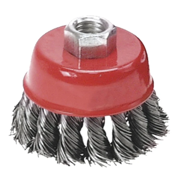 Perie de sarma. frontala INOX. sârma torontata 100mm Торех image