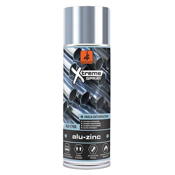 Email-grund, anticoroziv, spray, alu-zinc, 400 ml, DRAGON image